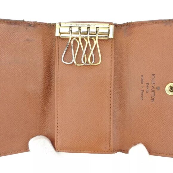 Louis Vuitton Key Case Monogram Beige Monogram Canvas Authentic Used - Picture 5 of 7